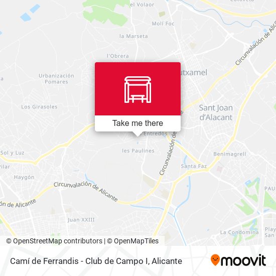 Camí de Ferrandis - Club de Campo I map