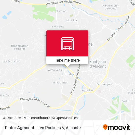 Pintor Agrassot - Les Paulines V map