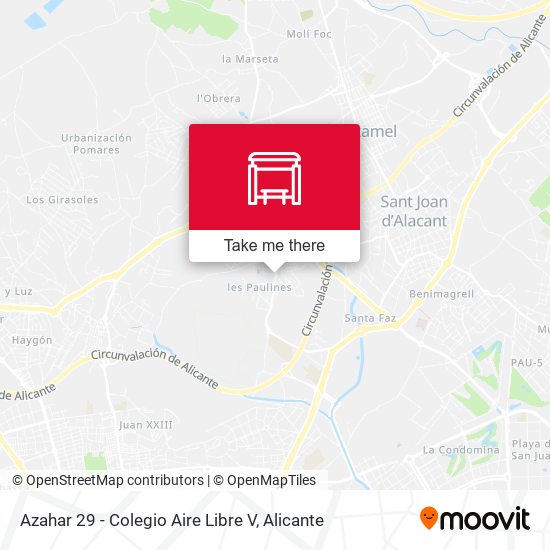 Azahar 29 - Colegio Aire Libre V map