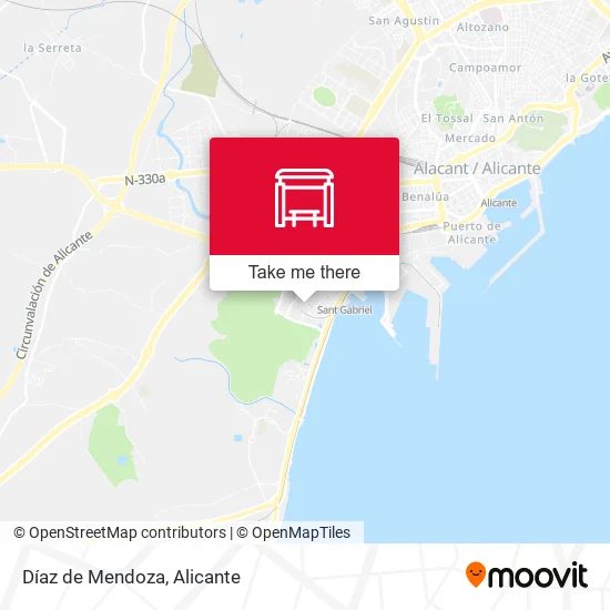 Díaz de Mendoza map