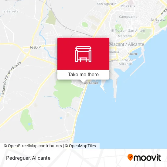 Pedreguer map