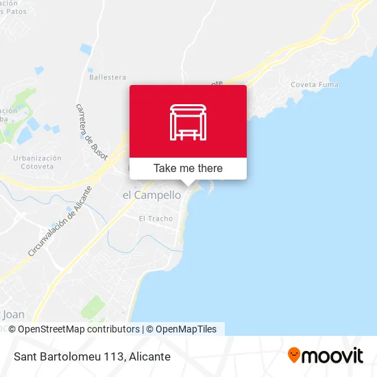 Sant Bartolomeu 113 map