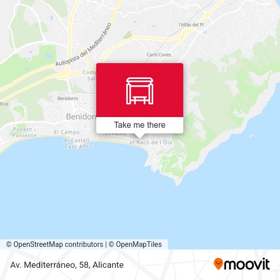 Av. Mediterráneo, 58 map