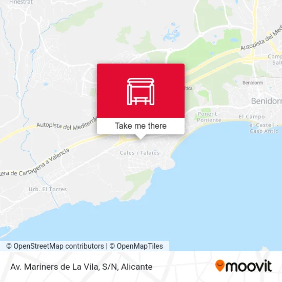 Av. Mariners de La Vila, S/N map