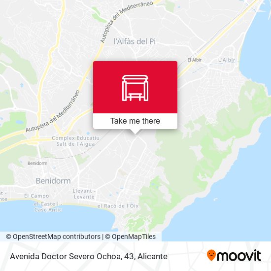 mapa Avenida Doctor Severo Ochoa, 43