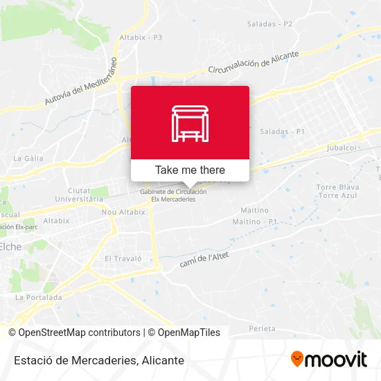 mapa Estació de Mercaderies