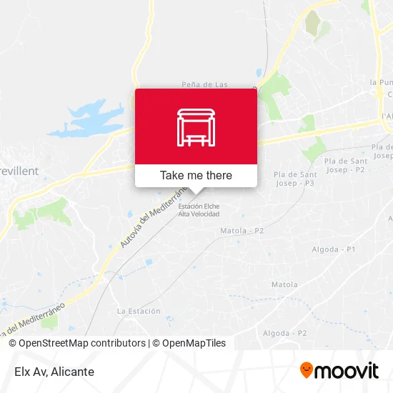 mapa Elx Av