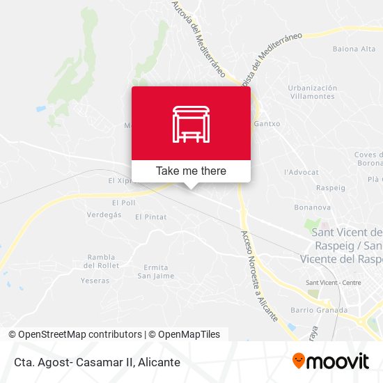 Cta. Agost- Casamar II map