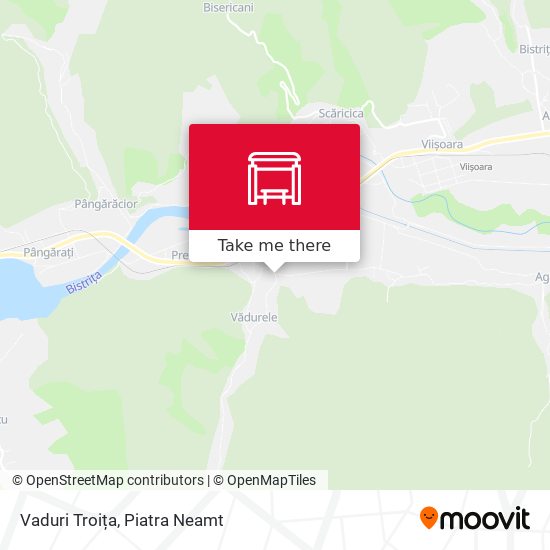 Vaduri Troița map