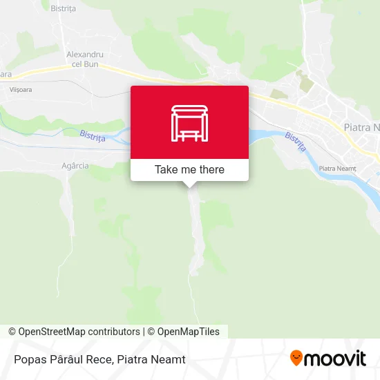 Popas Pârâul Rece map