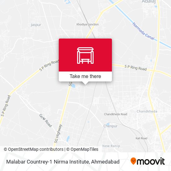 Malabar Countrey-1 Nirma Institute map
