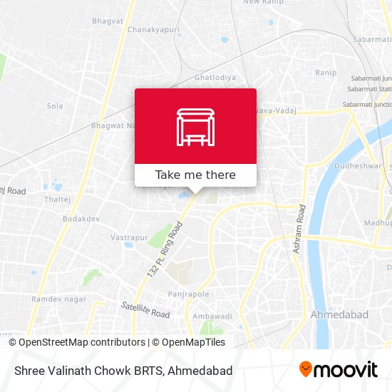 Shree Valinath Chowk BRTS map