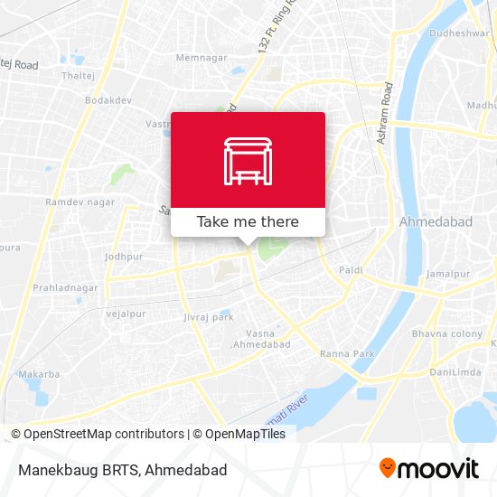 Manekbaug BRTS map