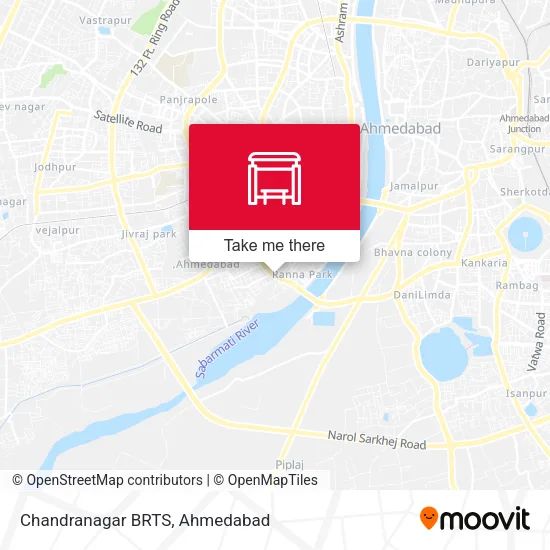 Chandranagar BRTS map