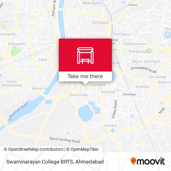 Swaminarayan College BRTS map