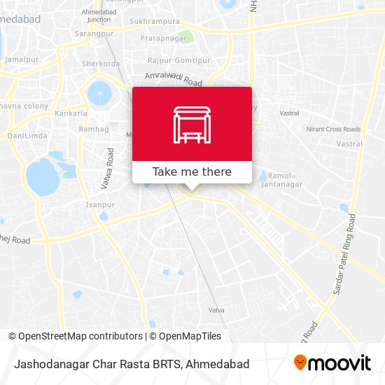 Jashodanagar Char Rasta BRTS map