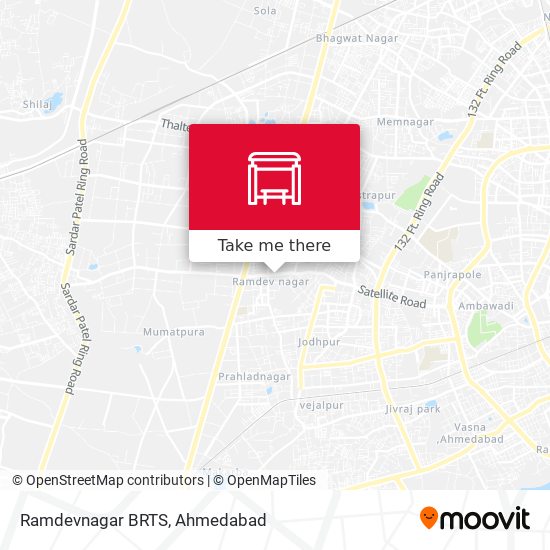 Ramdevnagar BRTS map