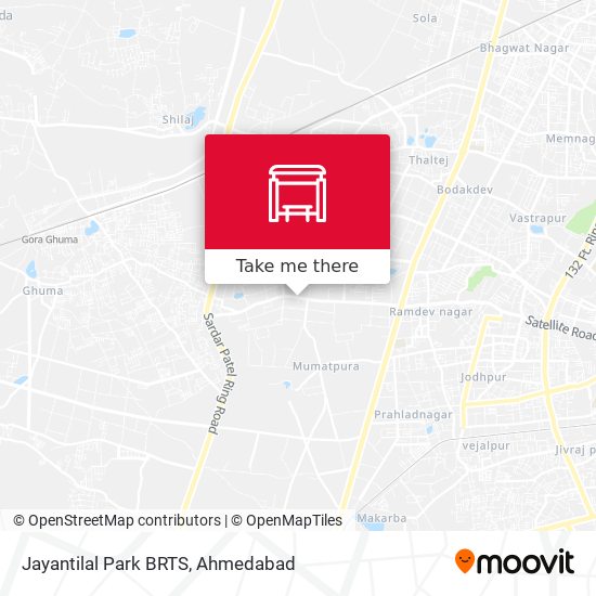 Jayantilal Park BRTS map