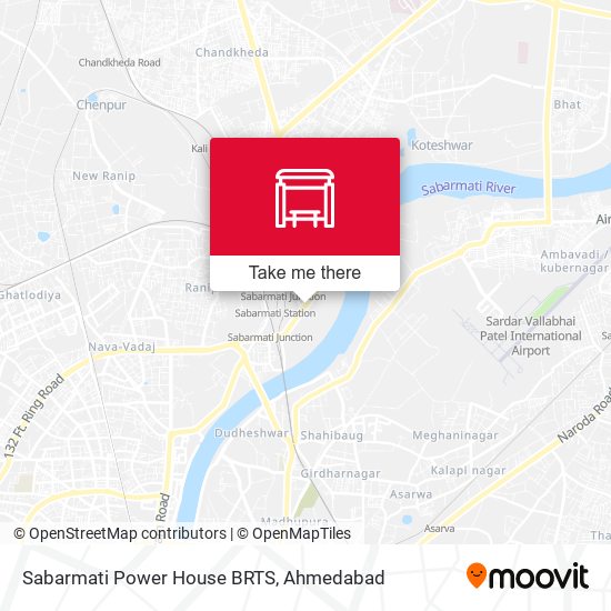 Sabarmati Power House BRTS map