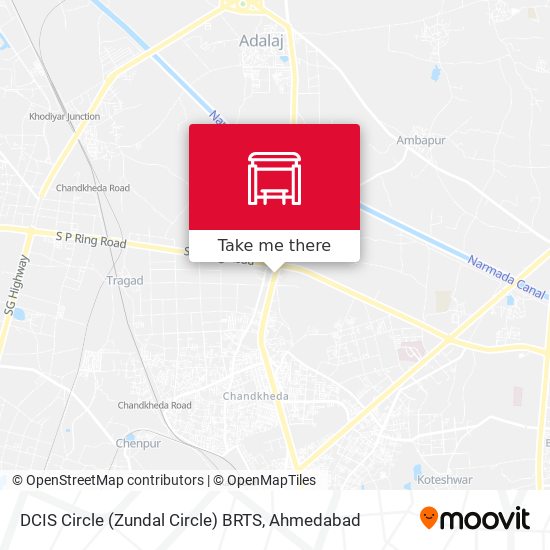 DCIS Circle (Zundal Circle) BRTS map