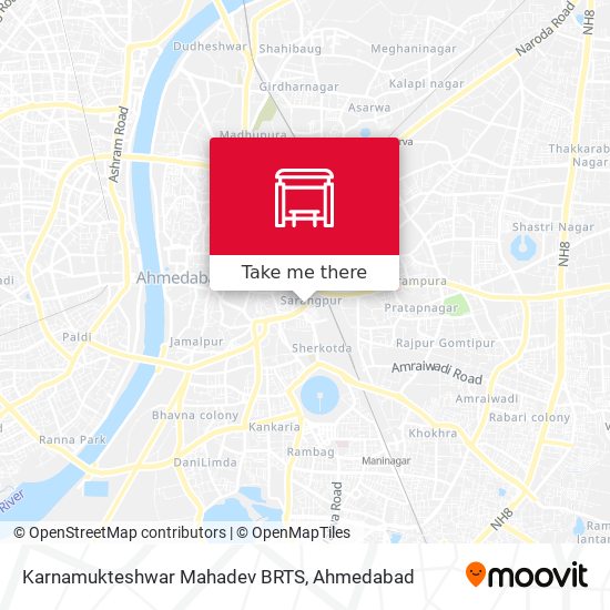 Karnamukteshwar Mahadev BRTS map