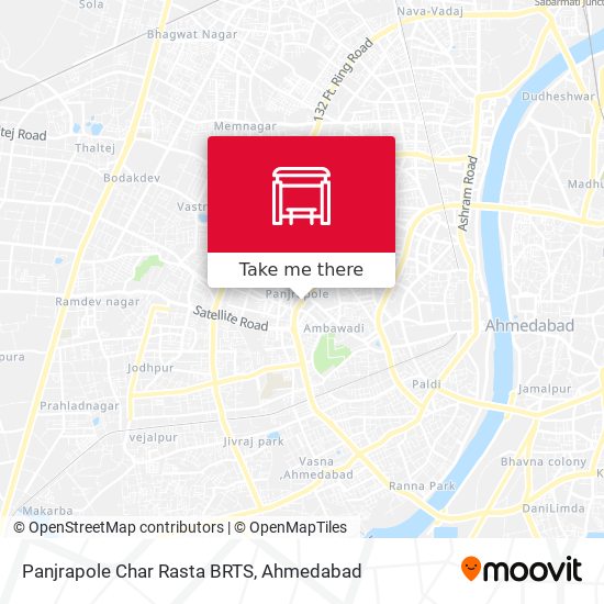 Panjrapole Char Rasta BRTS map