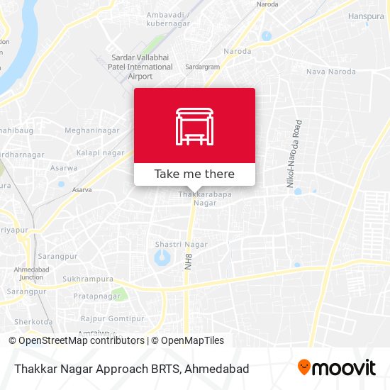 Thakkar Nagar Approach BRTS map