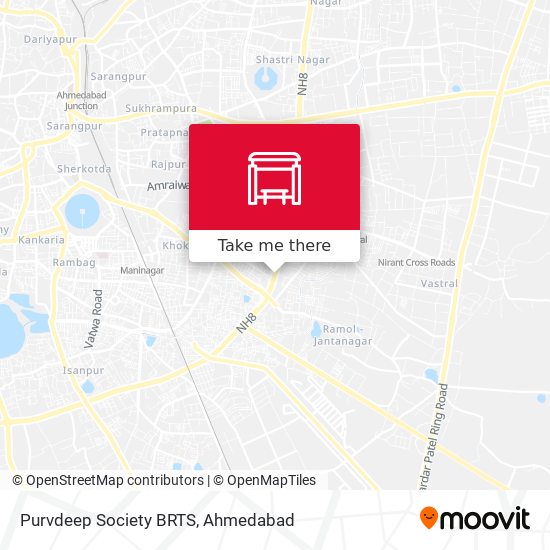 Purvdeep Society BRTS map