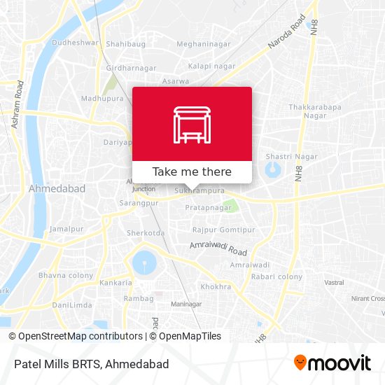 Patel Mills BRTS map