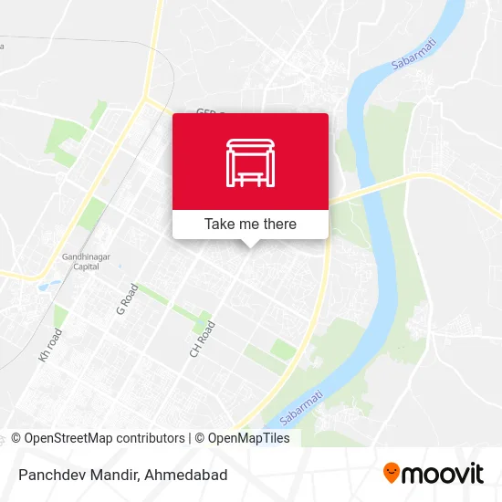Panchdev Mandir map