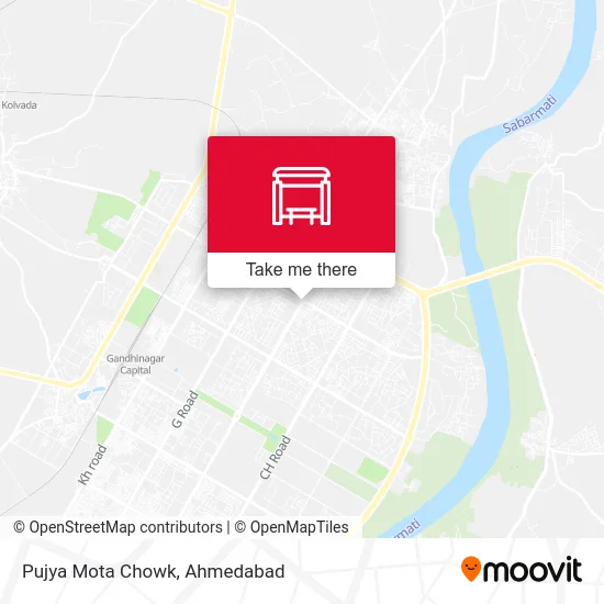 Pujya Mota Chowk map