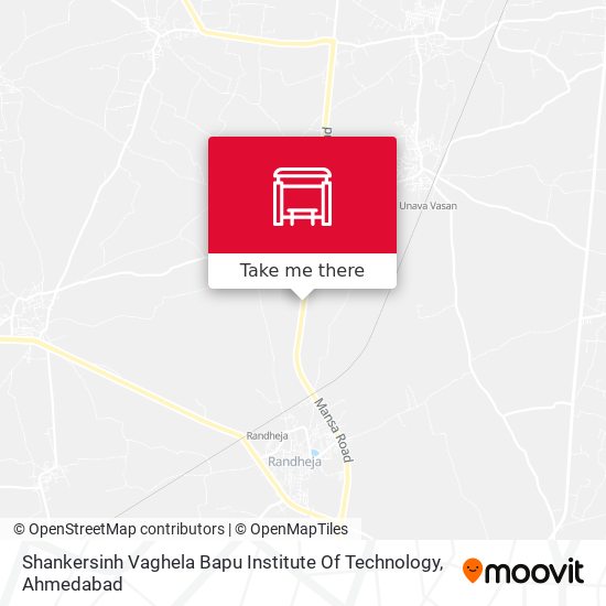 Shankersinh Vaghela Bapu Institute Of Technology map