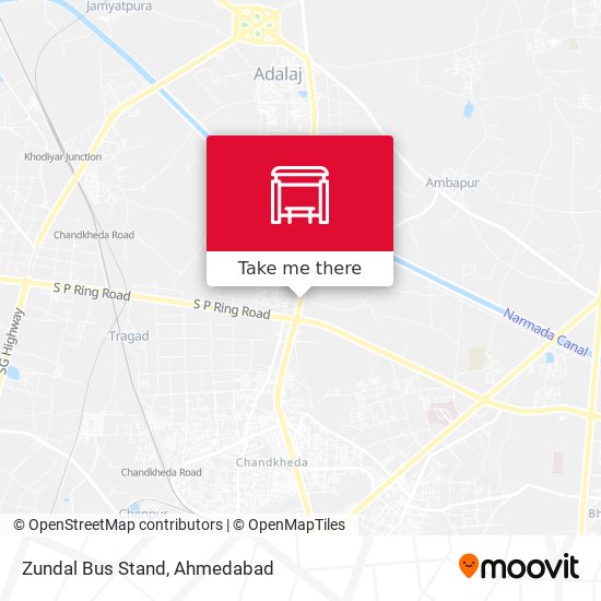 Zundal Bus Stand map