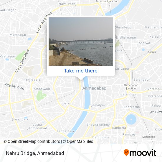 Nehru Bridge map