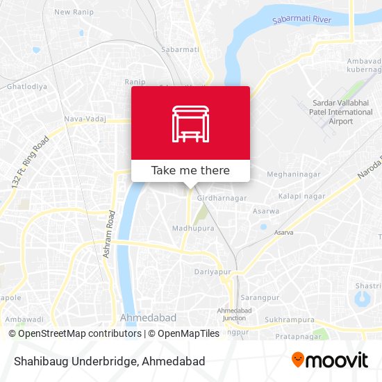 Shahibaug Underbridge map