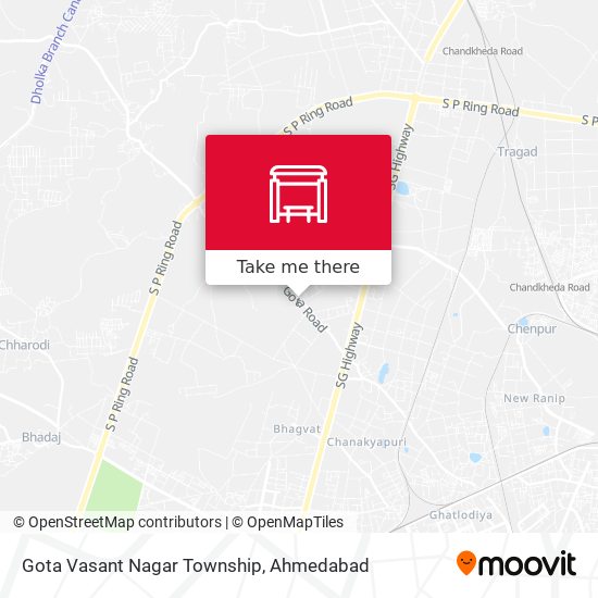 Gota Vasant Nagar Township map