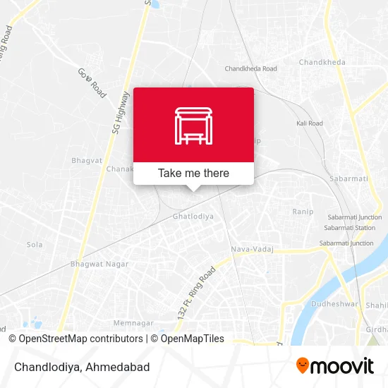 Chandlodiya map