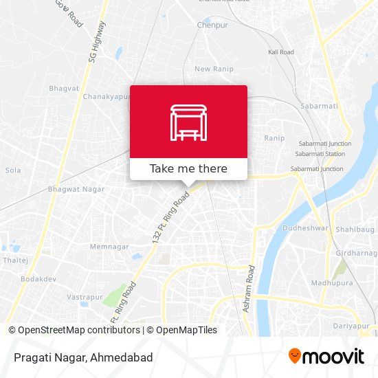 Pragati Nagar map