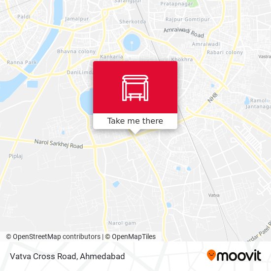 Vatva Cross Road map