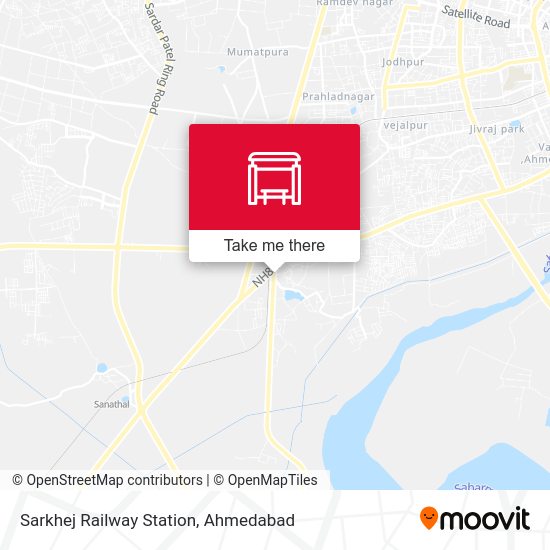Sarkhej Railway Station map