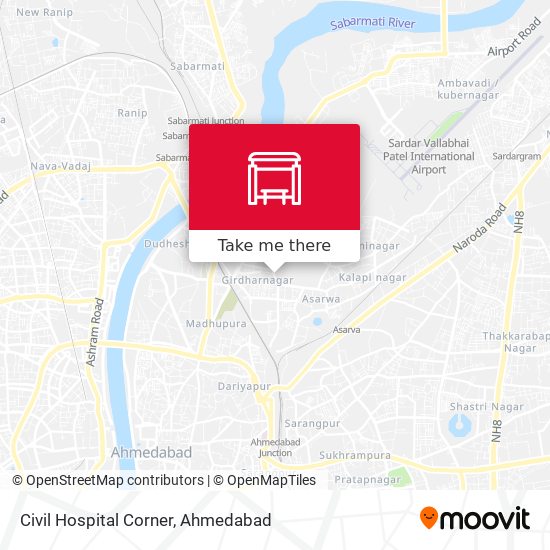 Civil Hospital Corner map