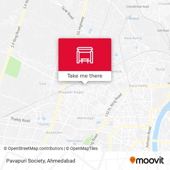 Pavapuri Society map