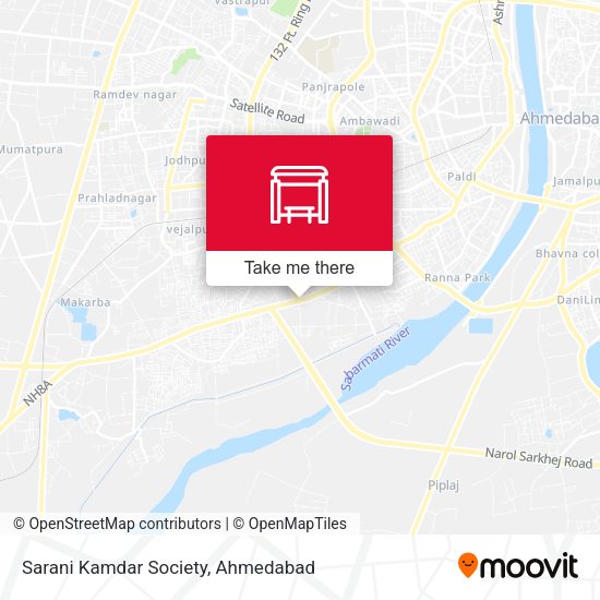 Sarani Kamdar Society map