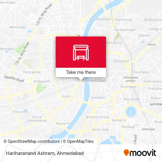 Hariharanand Ashram map