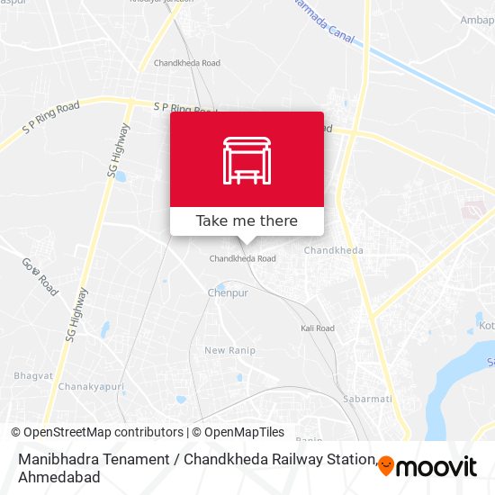 Manibhadra Tenament / Chandkheda Railway Station map