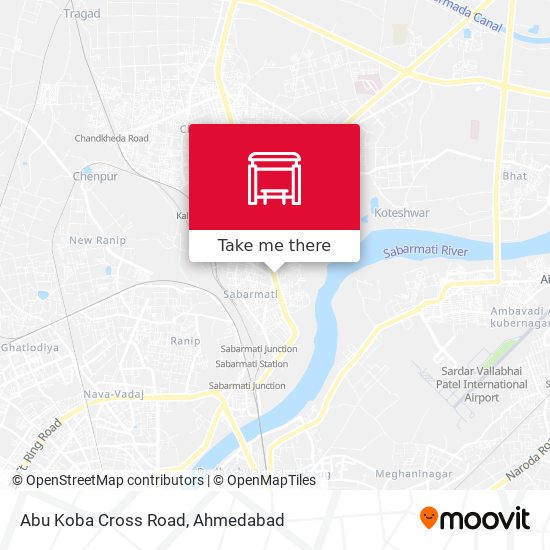 Abu Koba Cross Road map