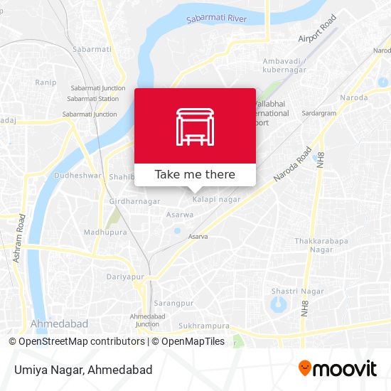 Umiya Nagar map