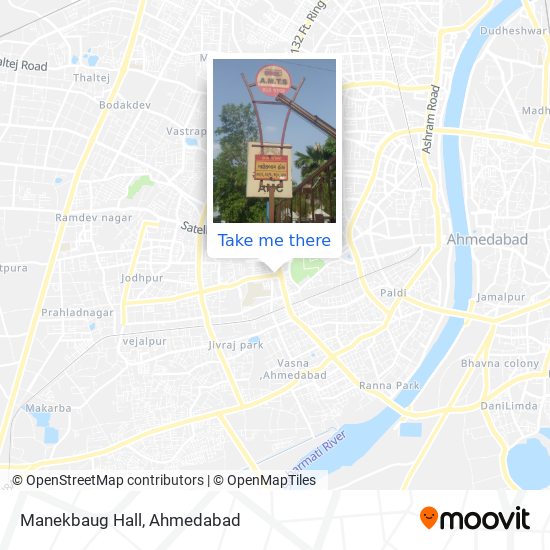 Manekbaug Hall map