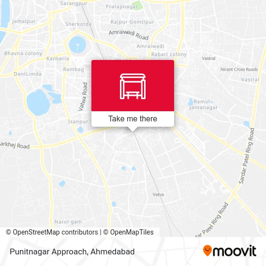 Punitnagar Approach map