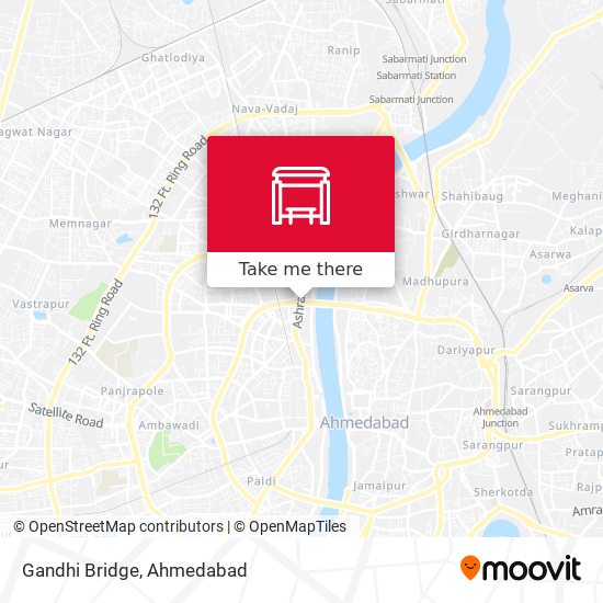 Gandhi Bridge map